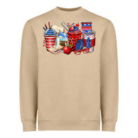 Mushroom 4th of july teacher coffee cups Heavyweight Sweatshirt - Zillion Design Studio