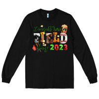 Black I am just here for field day 2023 Long Sleeve Tee - AdoDesignShop