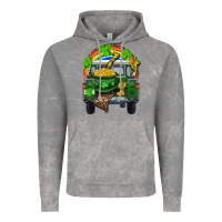 Cloud Rock St Patrick's Day Truck With Pot Of Gold Horseshoe And Rainbow Vintage Hoodie - RanaPortraitStore