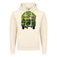 Vintage Artic St Patrick's Day Truck With Pot Of Gold Horseshoe And Rainbow Vintage Hoodie - RanaPortraitStore