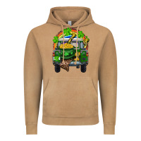 Vintage Camel St Patrick's Day Truck With Pot Of Gold Horseshoe And Rainbow Vintage Hoodie - RanaPortraitStore