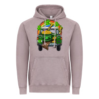 Vintage Zinc St Patrick's Day Truck With Pot Of Gold Horseshoe And Rainbow Vintage Hoodie - RanaPortraitStore