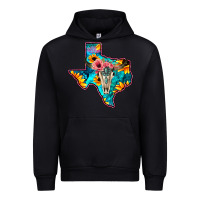 Black Western Sunflower, Rose, Gemstsone, Turquoise Bull Skull Urban Hoodie - Bettercallsaul