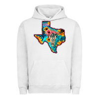 Pigment Lunar Rock Western Sunflower, Rose, Gemstsone, Turquoise Bull Skull Urban Hoodie - Bettercallsaul