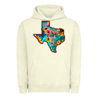Pigment Pistachio Western Sunflower, Rose, Gemstsone, Turquoise Bull Skull Urban Hoodie - Bettercallsaul