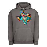 Pigment Tornado Western Sunflower, Rose, Gemstsone, Turquoise Bull Skull Urban Hoodie - Bettercallsaul