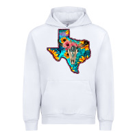 White Western Sunflower, Rose, Gemstsone, Turquoise Bull Skull Urban Hoodie - Bettercallsaul