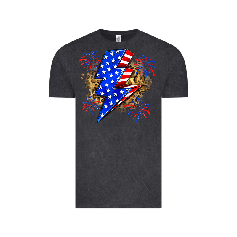 American Lightning Bolt Vintage Tee by Zillion Design Studio | Teevron