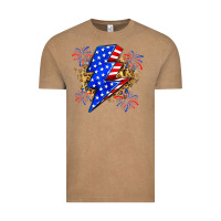 Vintage Coffee American lightning bolt Vintage Tee - Zillion Design Studio
