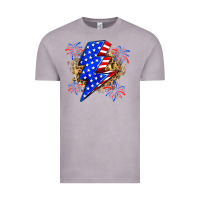 Vintage Zinc American lightning bolt Vintage Tee - Zillion Design Studio