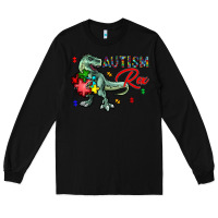 Black autism rex Long Sleeve Tee - CowhideDigitalArt