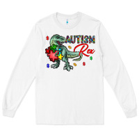 White autism rex Long Sleeve Tee - CowhideDigitalArt