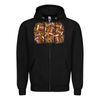 Black american football background Zipper Hoodie - JahusDesignShop