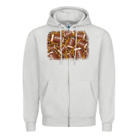 Dove Grey american football background Zipper Hoodie - JahusDesignShop