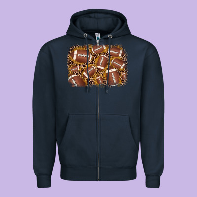 American Football Background Zipper Hoodie Designed By Jahusdesignshop