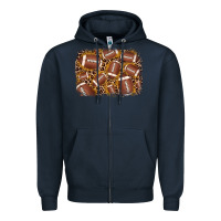Navy american football background Zipper Hoodie - JahusDesignShop