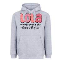 Heather Grey lola in every season, she shines with grace Heavyweight Hoodie - MaliasSmallBusiness