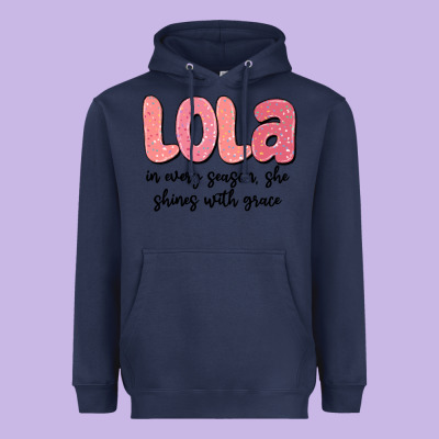 Lola In Every Season, She Shines With Grace Heavyweight Hoodie Designed By Maliassmallbusiness