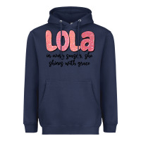 Navy lola in every season, she shines with grace Heavyweight Hoodie - MaliasSmallBusiness