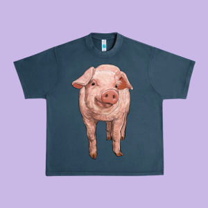 Pig Urban Heavy Tee Designed By Ranaportraitstore