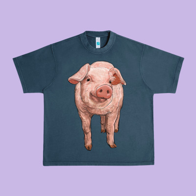 Pig Urban Heavy Tee Designed By Ranaportraitstore