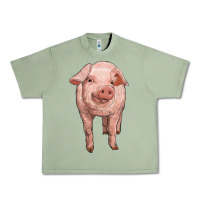 Oil Green pig Urban Heavy Tee - RanaPortraitStore