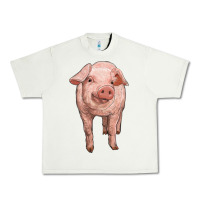 Pistachio pig Urban Heavy Tee - RanaPortraitStore