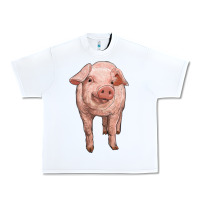 White pig Urban Heavy Tee - RanaPortraitStore
