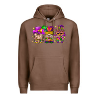 Chestnut Mardi Gras Gnomies Cakes Flowers And Balloon Premium Hoodie - BundleAndBundleShop