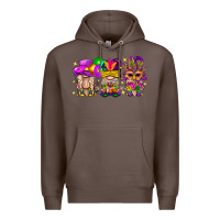 Coffee Mardi Gras Gnomies Cakes Flowers And Balloon Premium Hoodie - BundleAndBundleShop