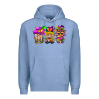 Colony Blue Mardi Gras Gnomies Cakes Flowers And Balloon Premium Hoodie - BundleAndBundleShop