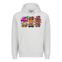 Dove Grey Mardi Gras Gnomies Cakes Flowers And Balloon Premium Hoodie - BundleAndBundleShop