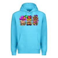 Ocean Blue Mardi Gras Gnomies Cakes Flowers And Balloon Premium Hoodie - BundleAndBundleShop
