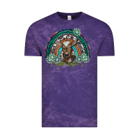 Cloud Purple turquoise gemstones brown baby cow  rainbow Vintage Tee - BarkalooDesign