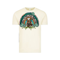 Vintage Arctic turquoise gemstones brown baby cow  rainbow Vintage Tee - BarkalooDesign