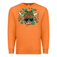 Carrot st patrick's day cow Premium Sweatshirt - MaliasSmallBusiness
