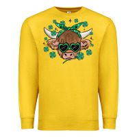 Lemon st patrick's day cow Premium Sweatshirt - MaliasSmallBusiness