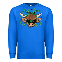 True Royal st patrick's day cow Premium Sweatshirt - MaliasSmallBusiness
