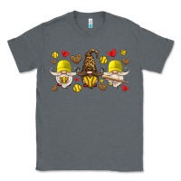 Charcoal Heather softball gnome Classic Tee - HRA Design Shop