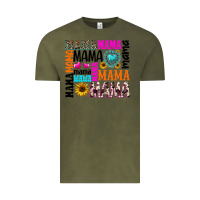 Vintage Olive mama gemstone sunflower Vintage Tee - texasbilliewilder