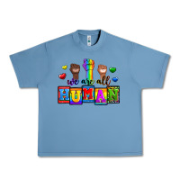 Pebble Blue we are all human Urban Heavy Tee - Zillion Design Studio