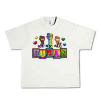 Pistachio we are all human Urban Heavy Tee - Zillion Design Studio