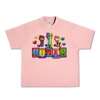 Salmon we are all human Urban Heavy Tee - Zillion Design Studio