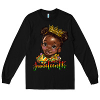 Black juneteenth black girl Long Sleeve Tee - HRA Design Shop