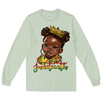 Matcha juneteenth black girl Long Sleeve Tee - HRA Design Shop