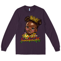 Plum juneteenth black girl Long Sleeve Tee - HRA Design Shop