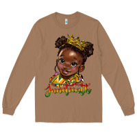Toasted Coconut juneteenth black girl Long Sleeve Tee - HRA Design Shop