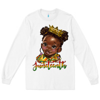 White juneteenth black girl Long Sleeve Tee - HRA Design Shop