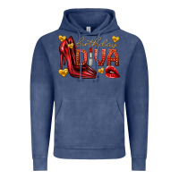 Vintage Denim birthday diva Vintage Hoodie - texasbilliewilder