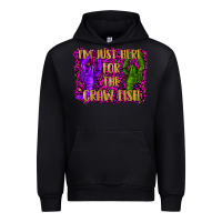 Black mardi gras i'm just here for the craw fish with lobster Urban Hoodie - RanaPortraitStore